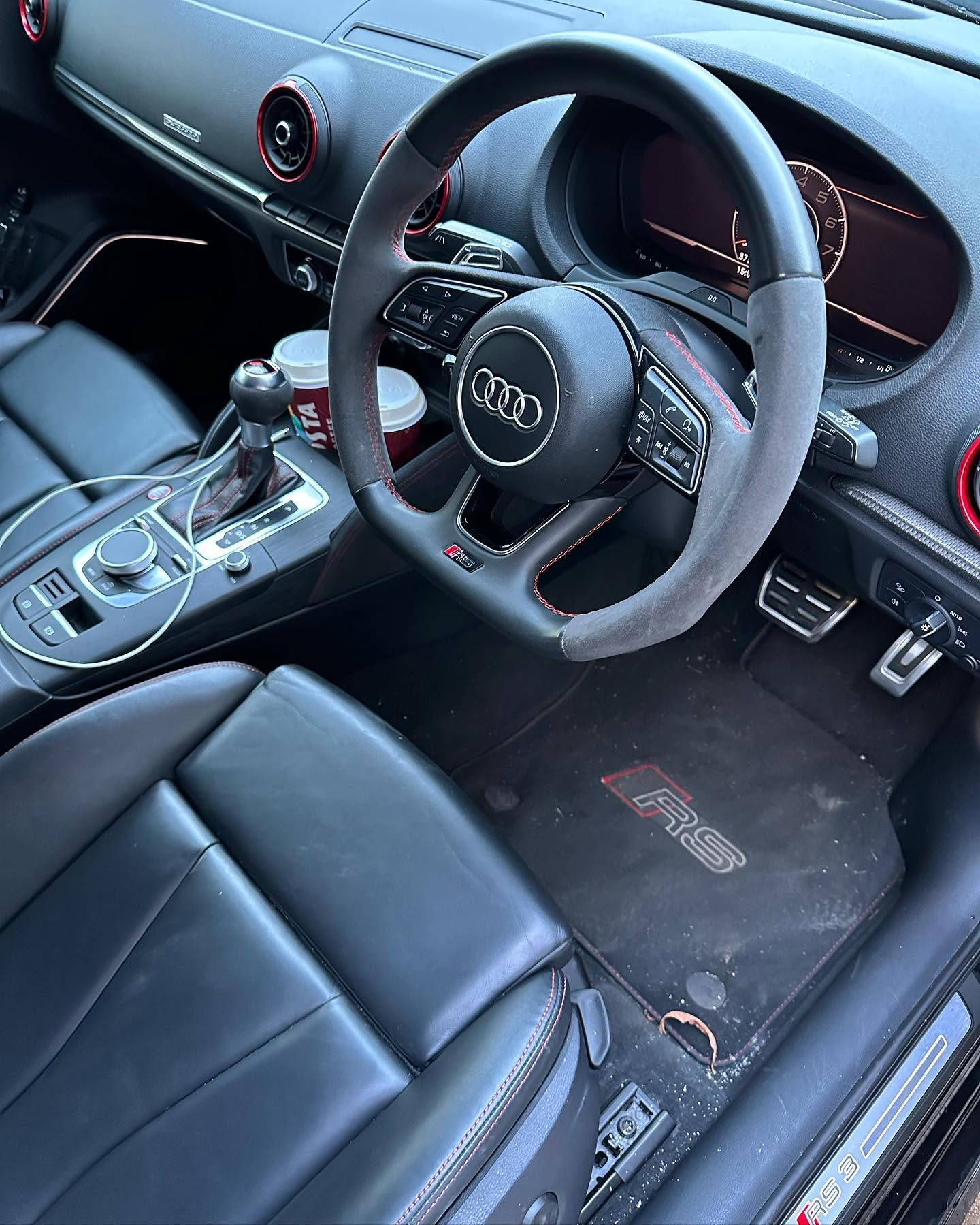 Interior detailing, before
